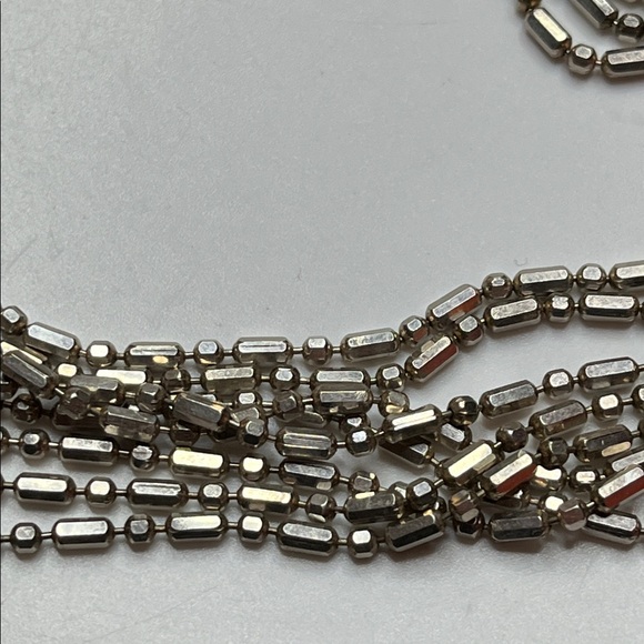 Made In Italy 925 Vermeil bar/ bead link 50" necklace - Picture 11 of 11